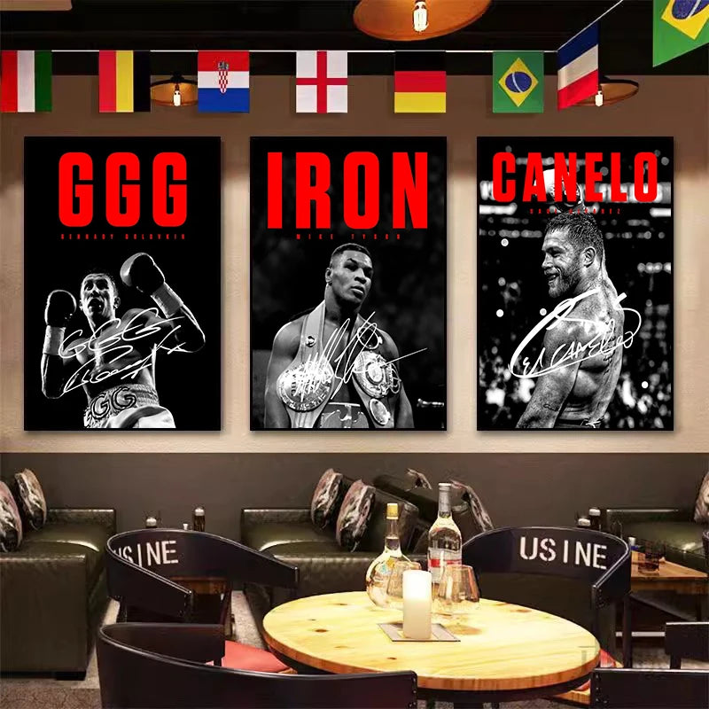 Boxing legends wall posters