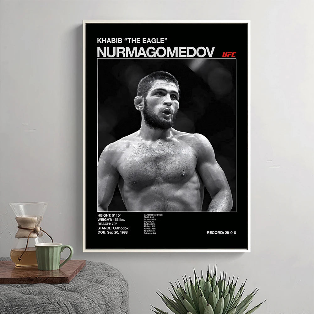 Retro Famous Boxing Legends Posters Fighting UFC Alex Pereira Picture Poster Canvas Print Painting Wall Decor Home Mural Cuadros