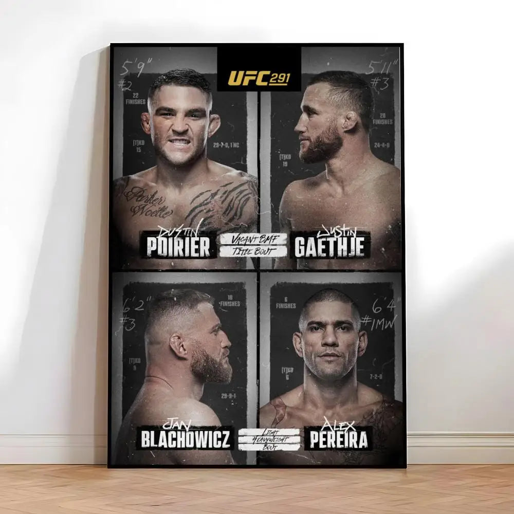 Fighting Championship UFC Poster High-quality vintage prints & posters for home, bar, cafe, aesthetic wall art.