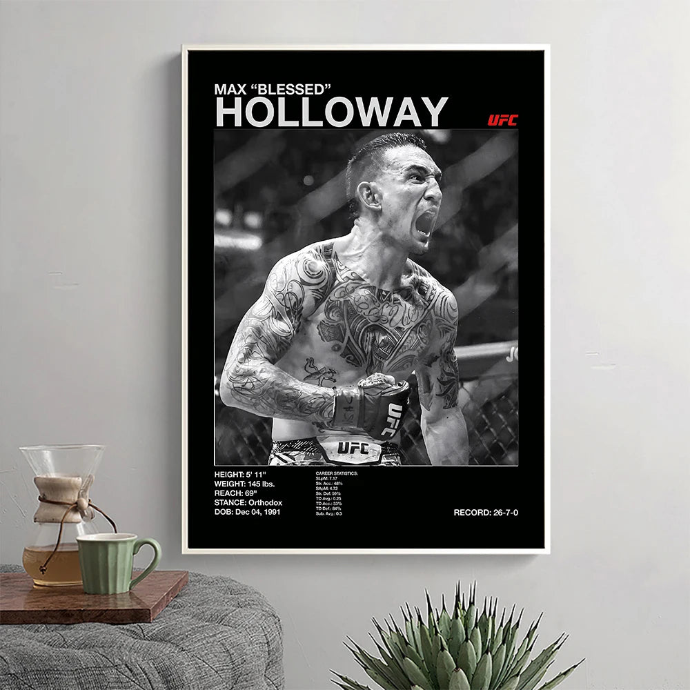 Retro Famous Boxing Legends Posters Fighting UFC Alex Pereira Picture Poster Canvas Print Painting Wall Decor Home Mural Cuadros