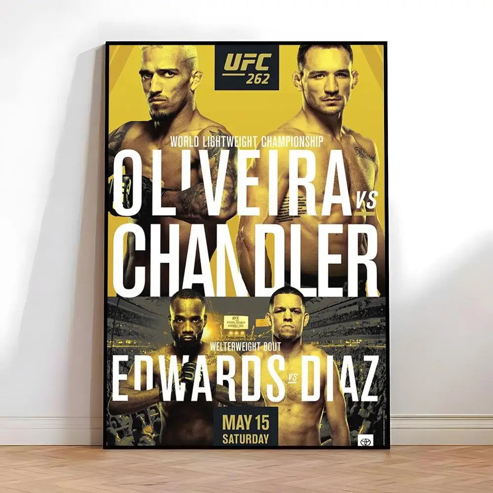 Fighting Championship UFC Poster High-quality vintage prints & posters for home, bar, cafe, aesthetic wall art.