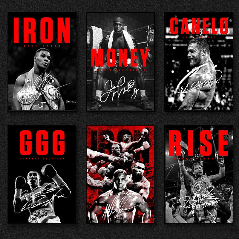 Boxing legends wall posters