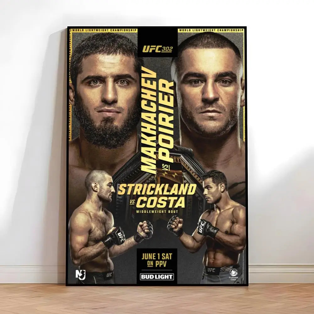 Fighting Championship UFC Poster High-quality vintage prints & posters for home, bar, cafe, aesthetic wall art.