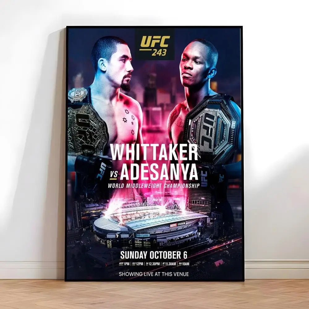 Fighting Championship UFC Poster High-quality vintage prints & posters for home, bar, cafe, aesthetic wall art.