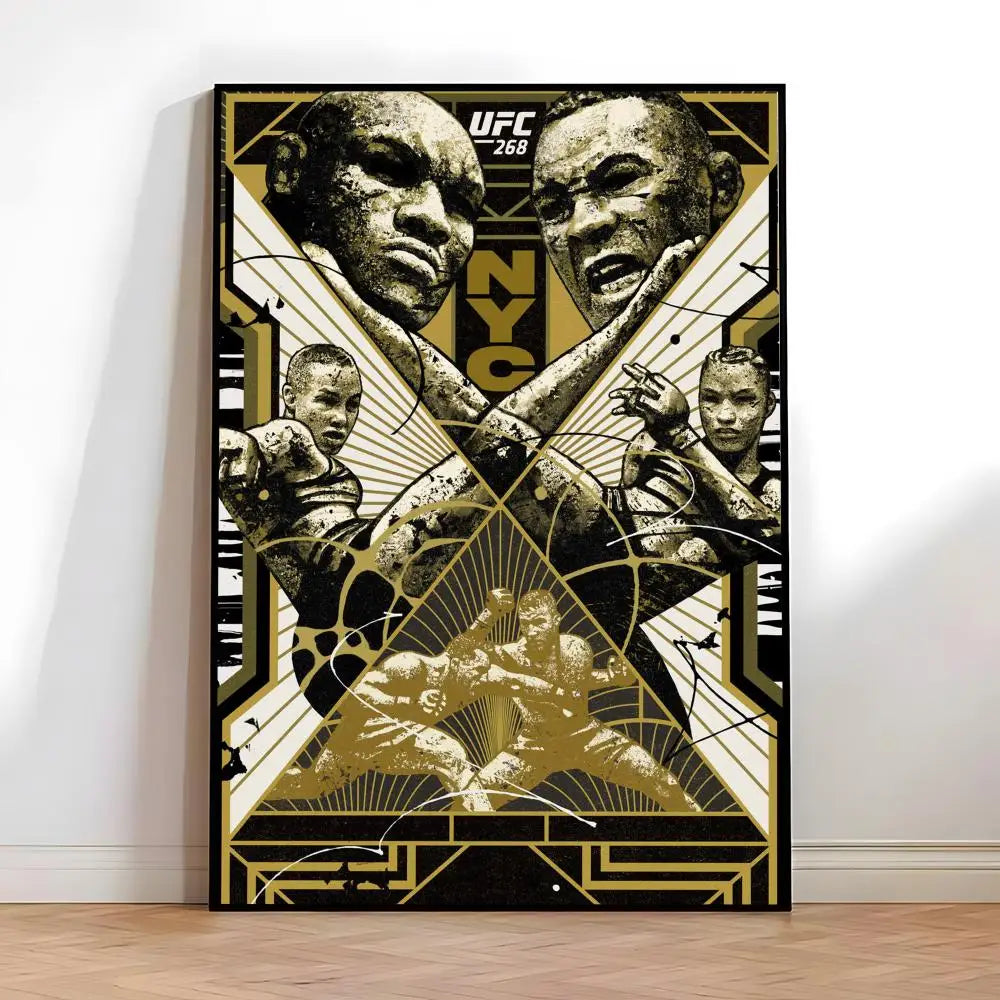 Fighting Championship UFC Poster High-quality vintage prints & posters for home, bar, cafe, aesthetic wall art.