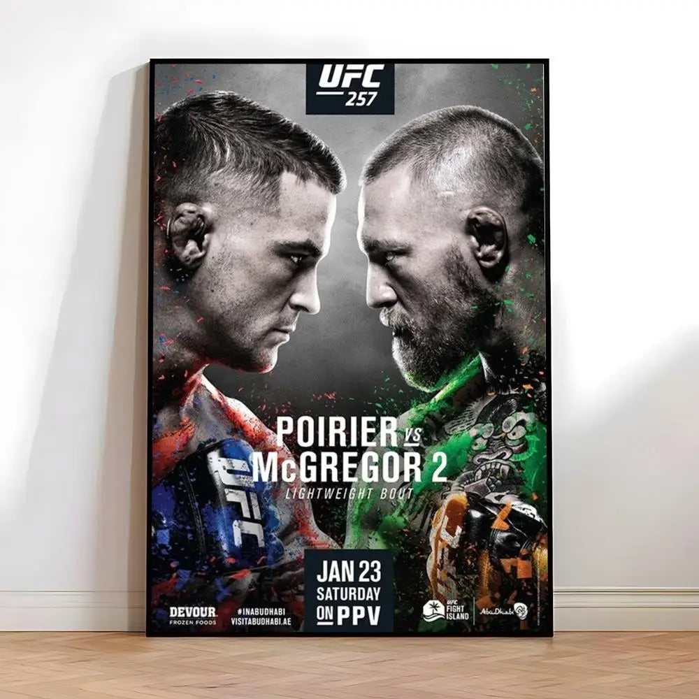 Fighting Championship UFC Poster High-quality vintage prints & posters for home, bar, cafe, aesthetic wall art.
