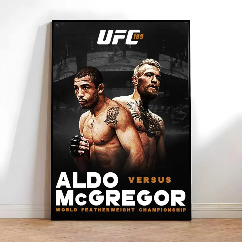 Fighting Championship UFC Poster High-quality vintage prints & posters for home, bar, cafe, aesthetic wall art.